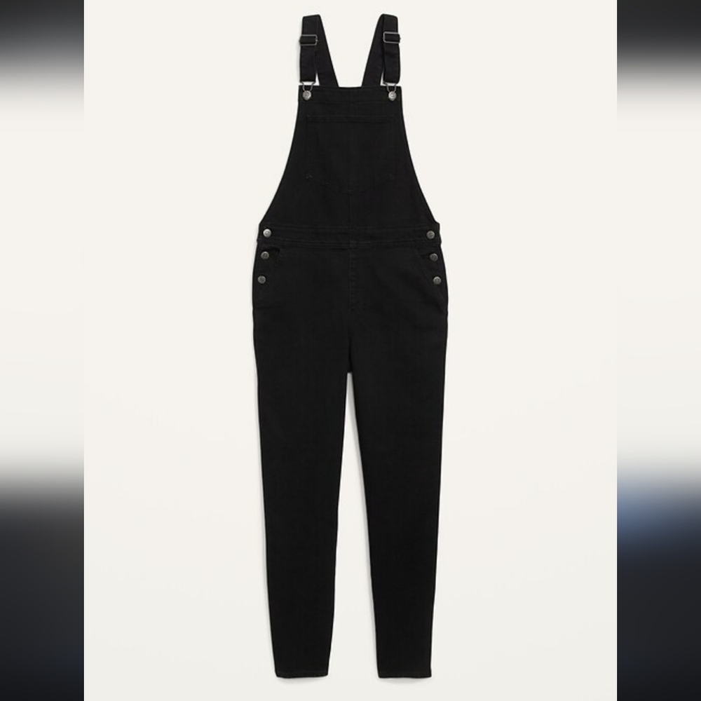 Black Old Navy Denim Overalls - Picture 2 of 5
